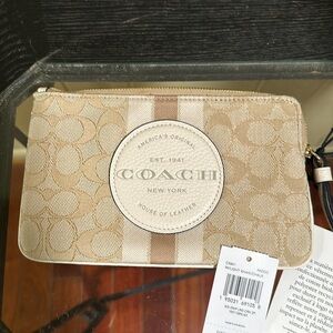 Coach large wristlet new with tags